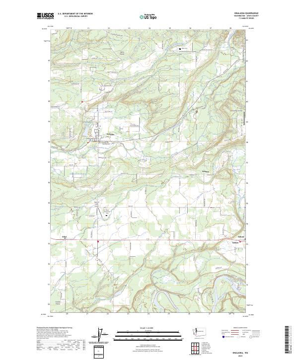 Onalaska, WA — USGS 7.5-minute topo (2023)