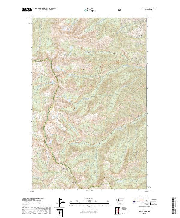 Martin Peak, WA — USGS 7.5-minute topo (2023)