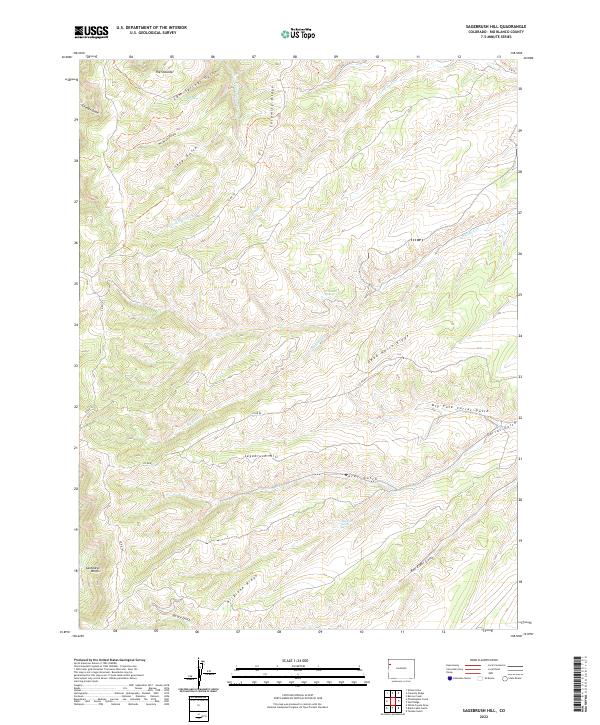 Sagebrush Hill, CO — USGS 7.5-minute topo (2022)