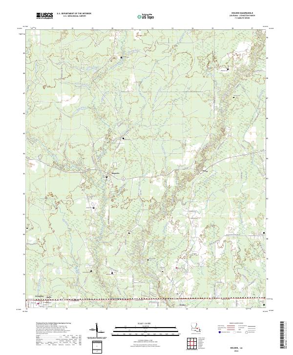 Holden, LA — USGS 7.5-minute topo (2024)