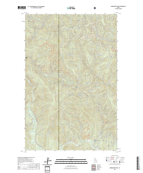 Bumblebee Peak, ID — USGS 7.5-minute topo (2024)