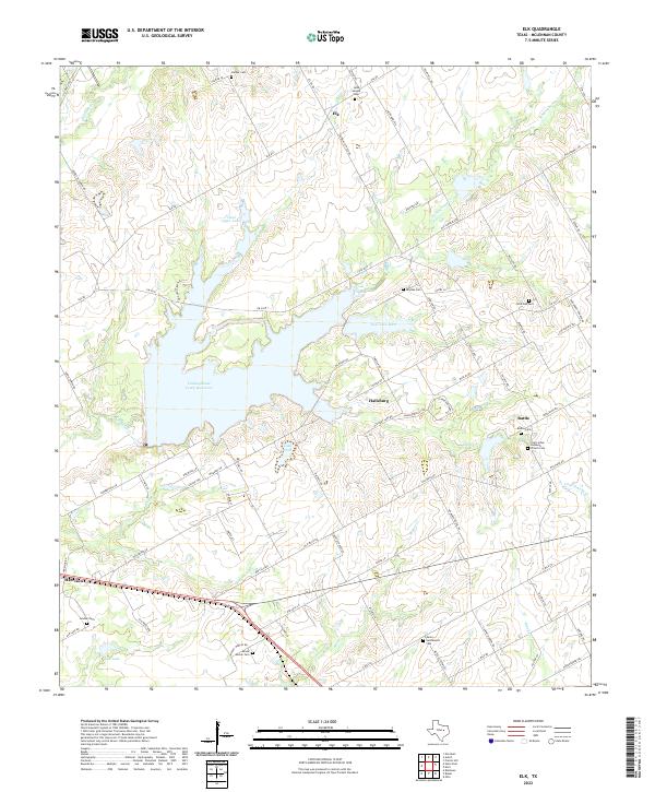 Elk, TX — USGS 7.5-minute topo (2022)