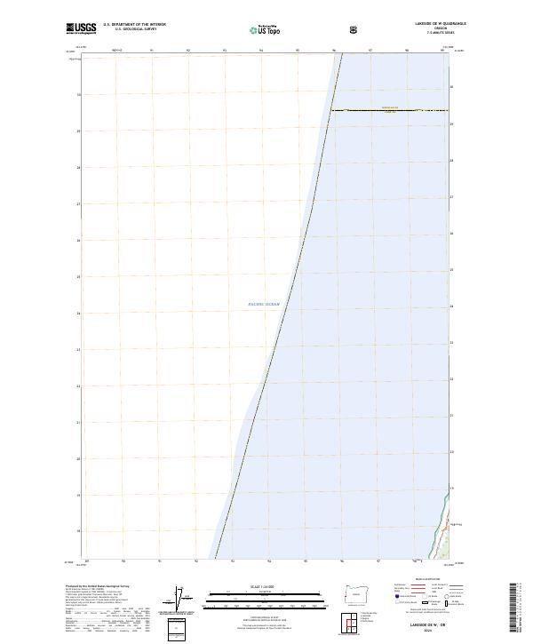 Lakeside OE W, OR — USGS 7.5-minute topo (2024)