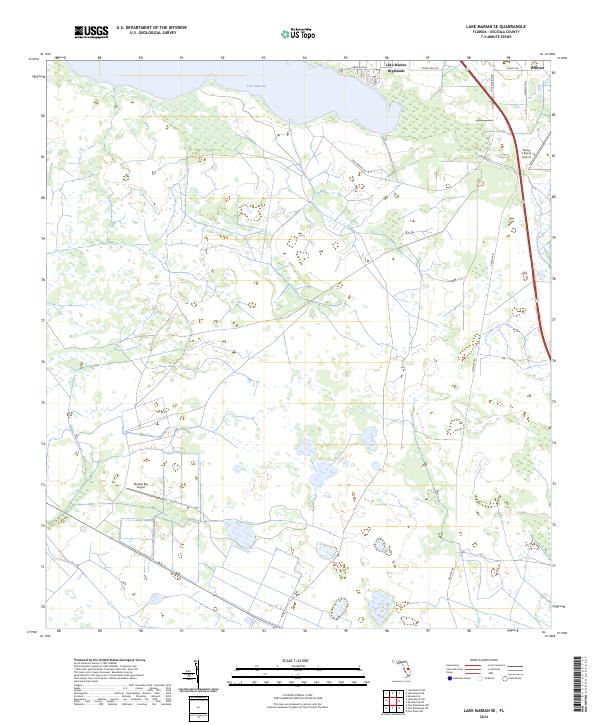 Lake Marian SE, FL — USGS 7.5-minute topo (2024)