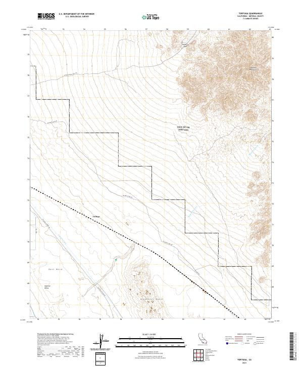Tortuga, CA — USGS 7.5-minute topo (2021)