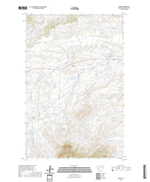 Fergus, MT — USGS 7.5-minute topo (2024)