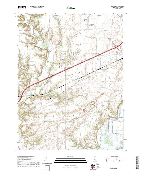 Hagarstown, IL — USGS 7.5-minute topo (2024)