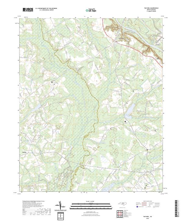 Tar Heel, NC — USGS 7.5-minute topo (2022)