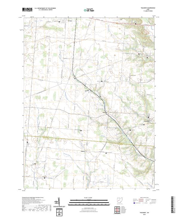 Thackery, OH — USGS 7.5-minute topo (2023)