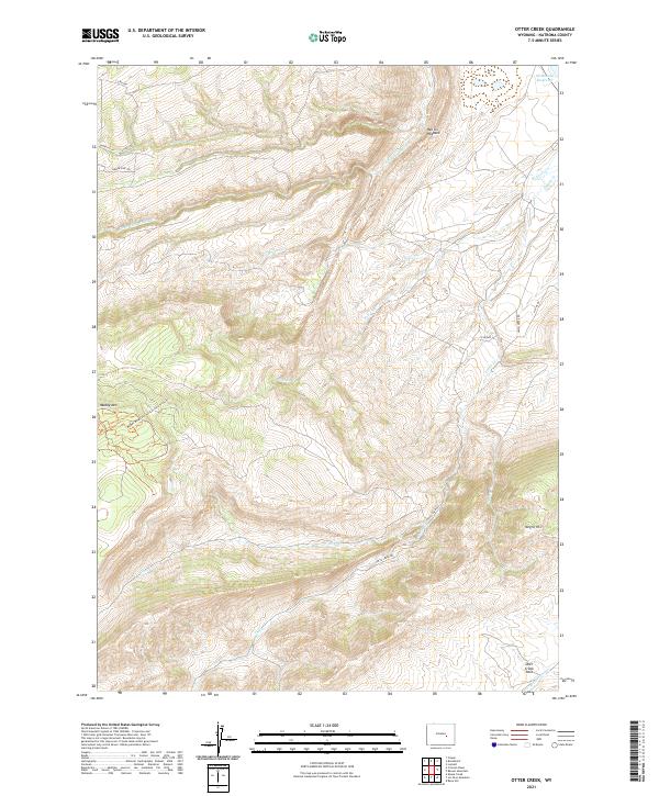 Otter Creek, WY — USGS 7.5-minute topo (2021)