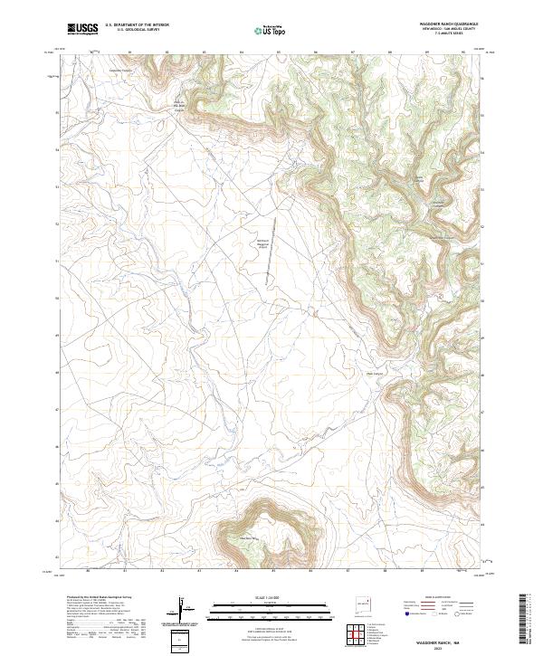 Waggoner Ranch, NM — USGS 7.5-minute topo (2023)