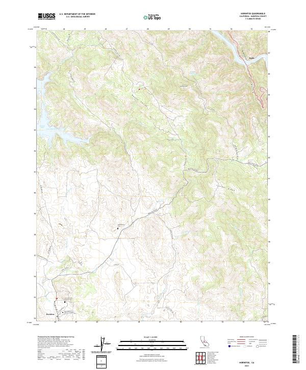 Hornitos, CA — USGS 7.5-minute topo (2021)