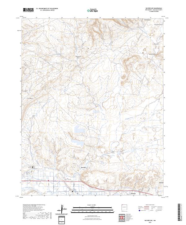 Waterflow, NM — USGS 7.5-minute topo (2023)