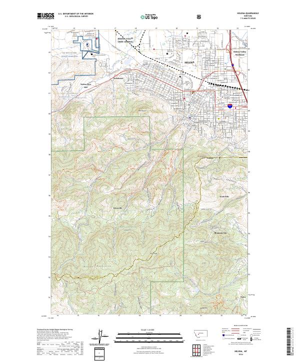 Helena, MT — USGS 7.5-minute topo (2024)