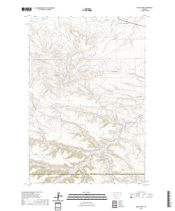 Eagle Point, MT — USGS 7.5-minute topo (2024)