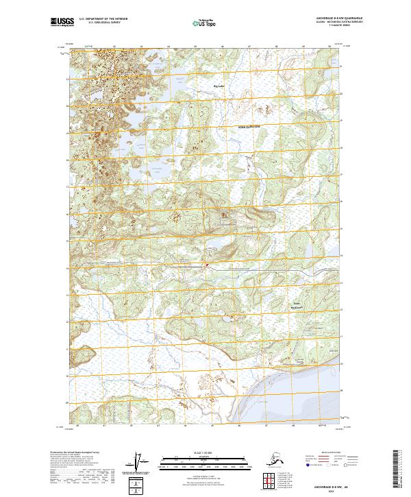 Anchorage B-8 NW, AK — USGS 7.5-minute topo (2023)