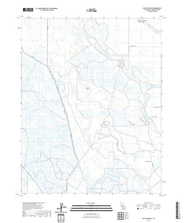 San Luis Ranch, CA — USGS 7.5-minute topo (2021)