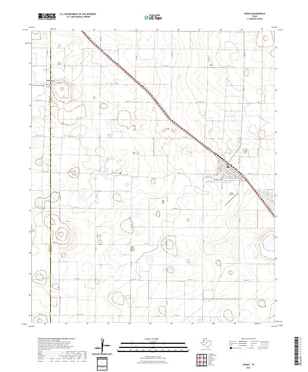 Sudan, TX — USGS 7.5-minute topo (2022)