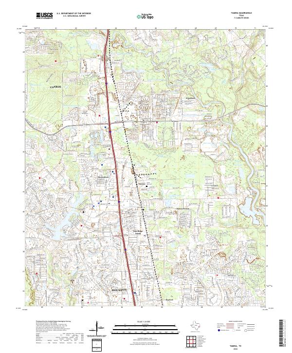 Tamina, TX — USGS 7.5-minute topo (2022)