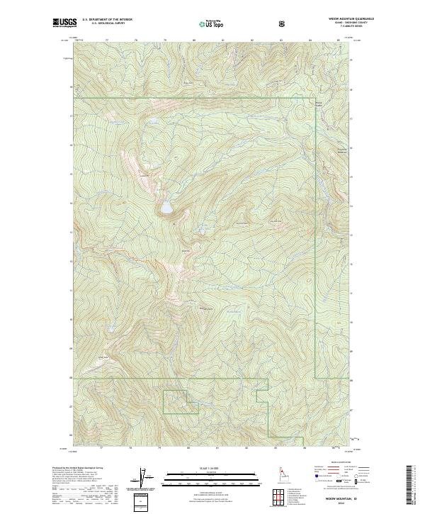 Widow Mountain, ID — USGS 7.5-minute topo (2024)