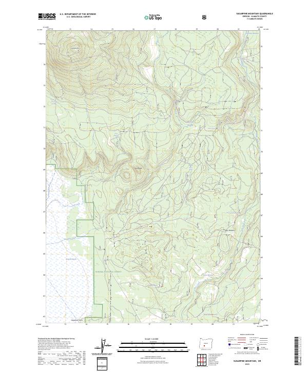 Sugarpine Mountain, OR — USGS 7.5-minute topo (2023)