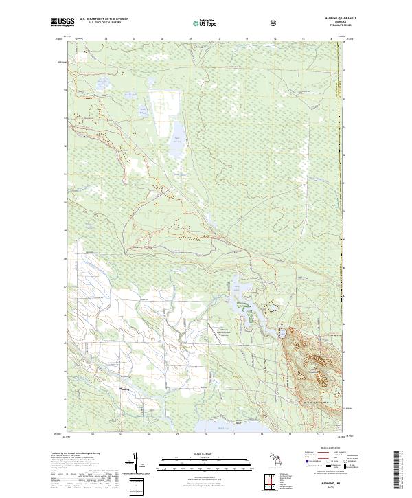 Manning, MI — USGS 7.5-minute topo (2023)