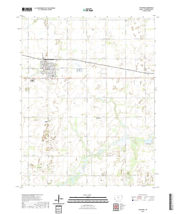 Stafford, KS — USGS 7.5-minute topo (2022)