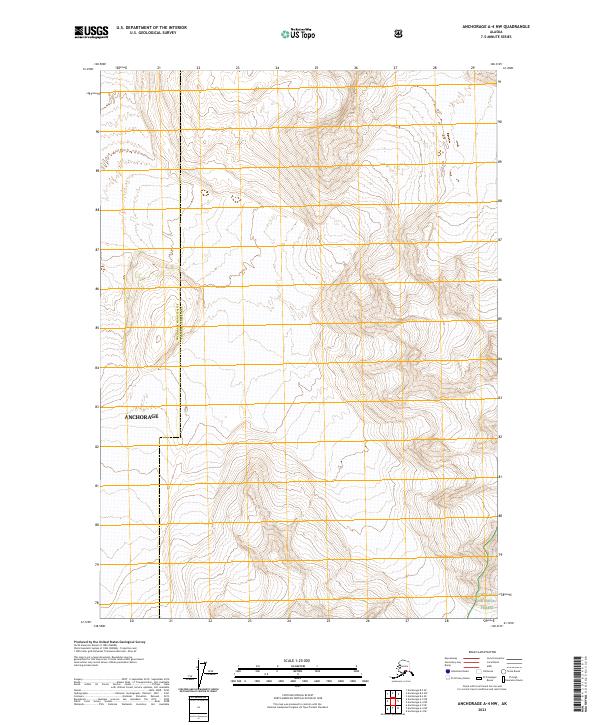 Anchorage A-4 NW, AK — USGS 7.5-minute topo (2023)