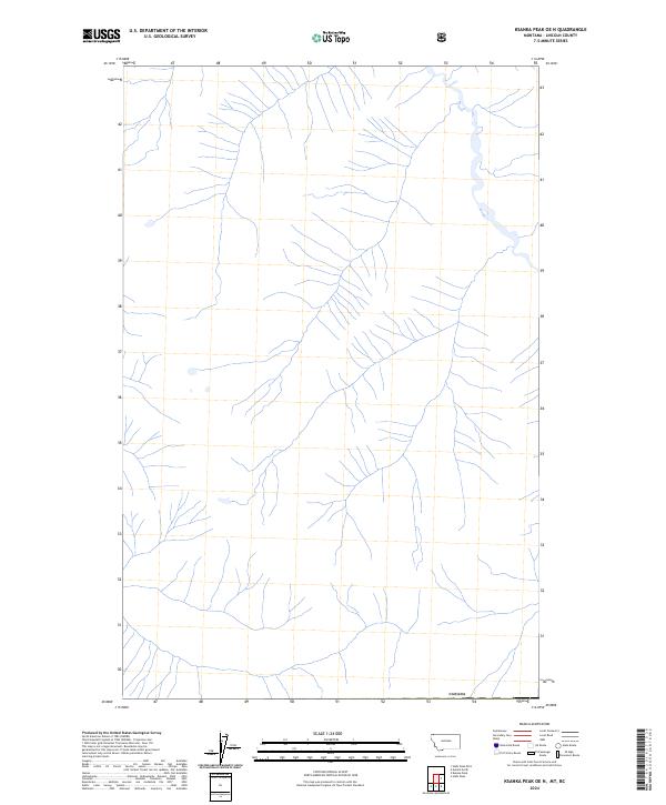 Ksanka Peak OE N, MT-BC — USGS 7.5-minute topo (2024)