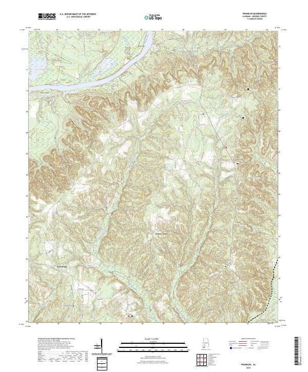 Franklin, AL — USGS 7.5-minute topo (2024)