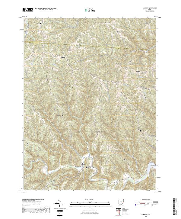 Cameron, OH — USGS 7.5-minute topo (2023)