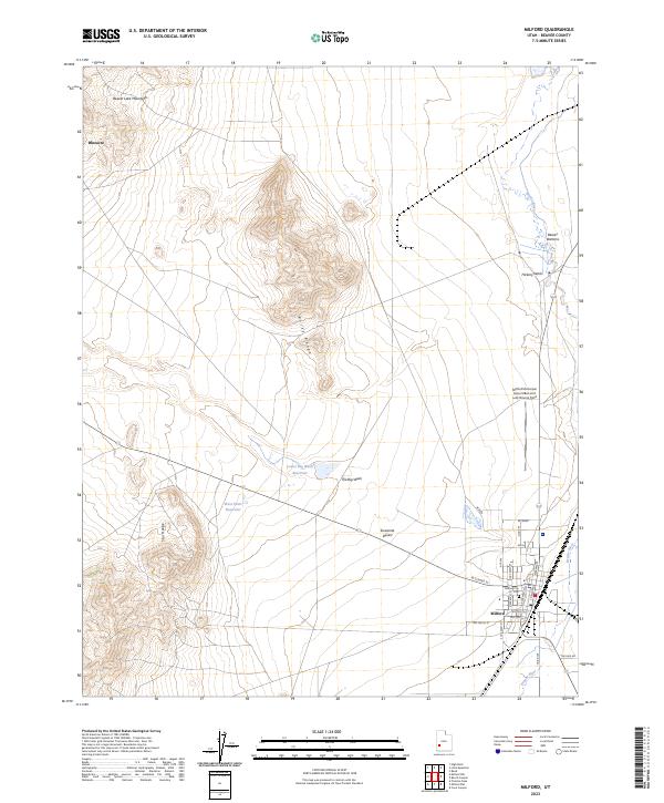 Milford, UT — USGS 7.5-minute topo (2023)