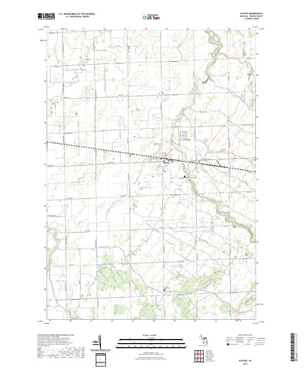 Elkton, MI — USGS 7.5-minute topo (2023)