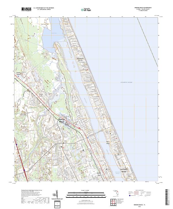 Ormond Beach, FL — USGS 7.5-minute topo (2024)