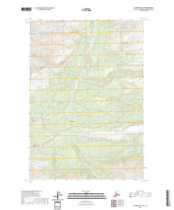 Anchorage D-4 SW, AK — USGS 7.5-minute topo (2023)