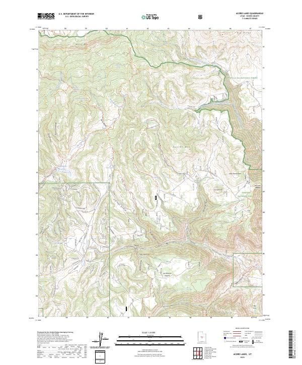 Acord Lakes, UT — USGS 7.5-minute topo (2023)