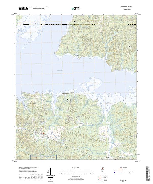 Kincaid, MS — USGS 7.5-minute topo (2024)