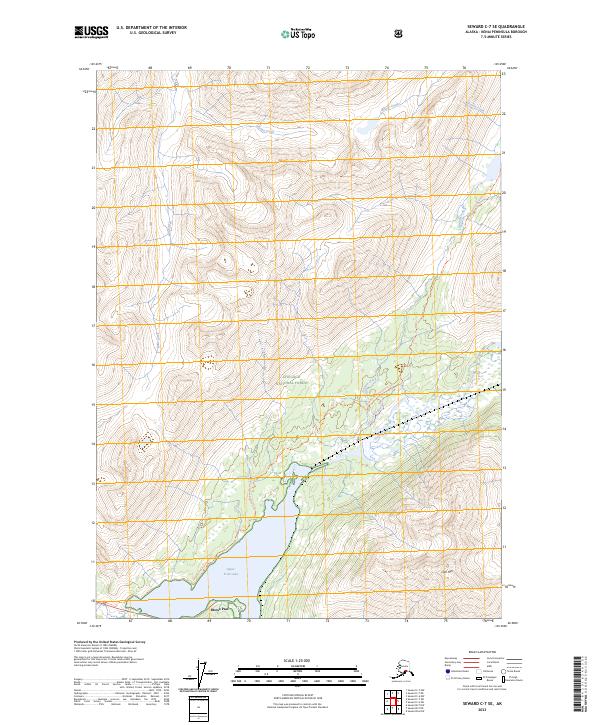 Seward C-7 SE, AK — USGS 7.5-minute topo (2023)