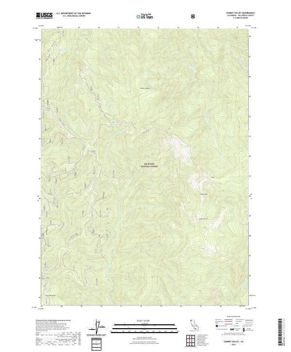 Summit Valley, CA — USGS 7.5-minute topo (2022)