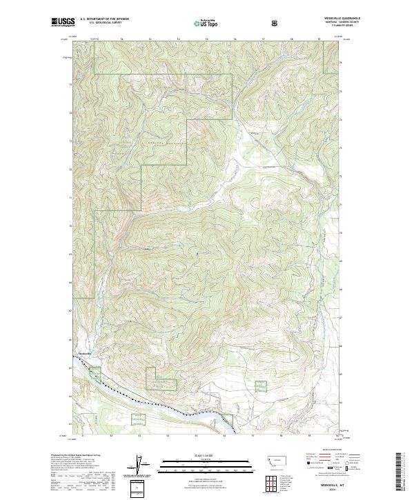 Weeksville, MT — USGS 7.5-minute topo (2024)