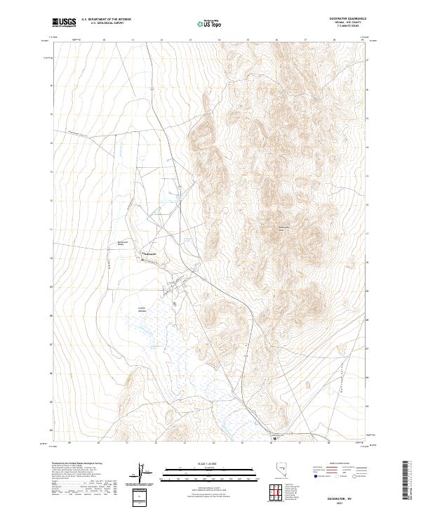 Duckwater, NV — USGS 7.5-minute topo (2021)