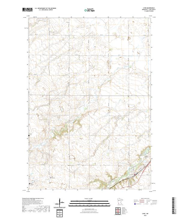 Lynd, MN — USGS 7.5-minute topo (2022)