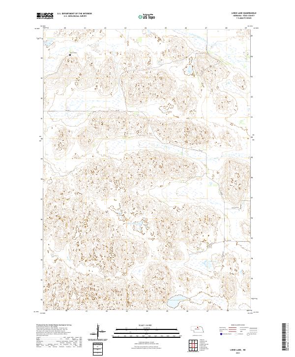 Linke Lake, NE — USGS 7.5-minute topo (2021)