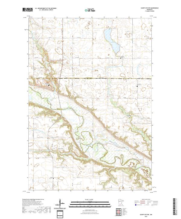 Sleepy Eye NW, MN — USGS 7.5-minute topo (2022)