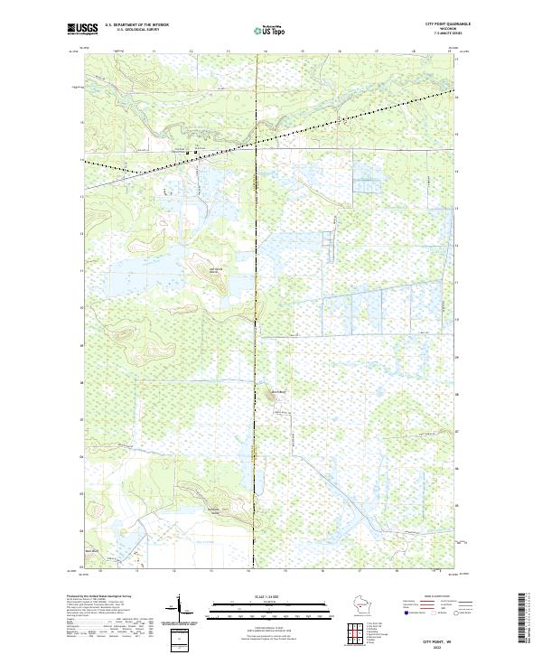 City Point, WI — USGS 7.5-minute topo (2022)