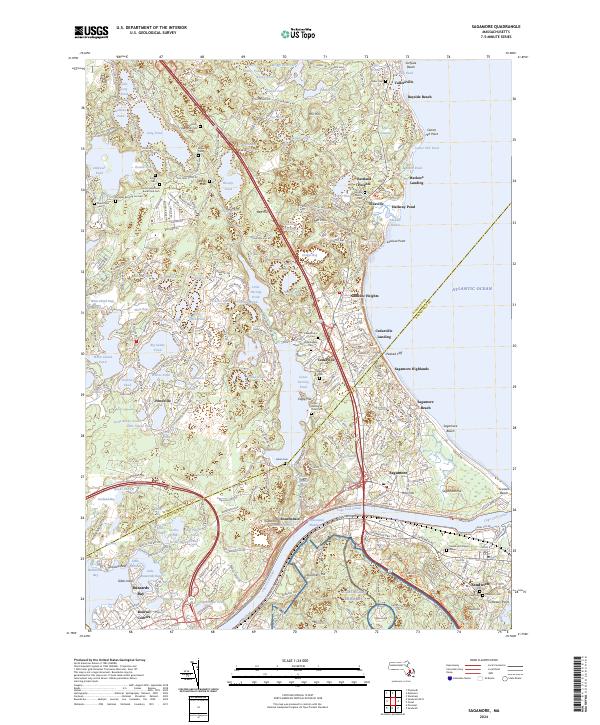 Sagamore, MA — USGS 7.5-minute topo (2024)