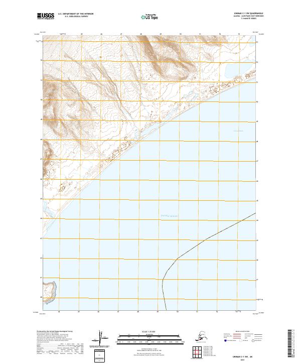 Unimak C-1 SW, AK — USGS 7.5-minute topo (2021)