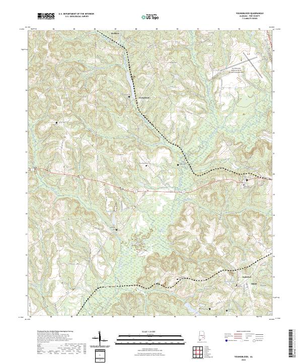 Youngblood, AL — USGS 7.5-minute topo (2024)