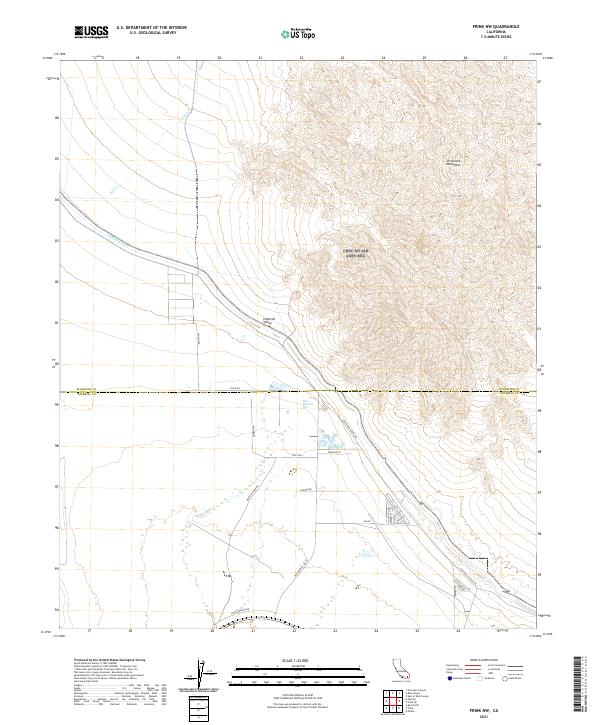 Frink NW, CA — USGS 7.5-minute topo (2021)
