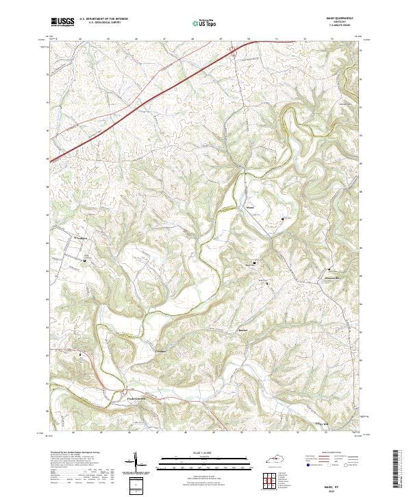 Maud, KY — USGS 7.5-minute topo (2022)